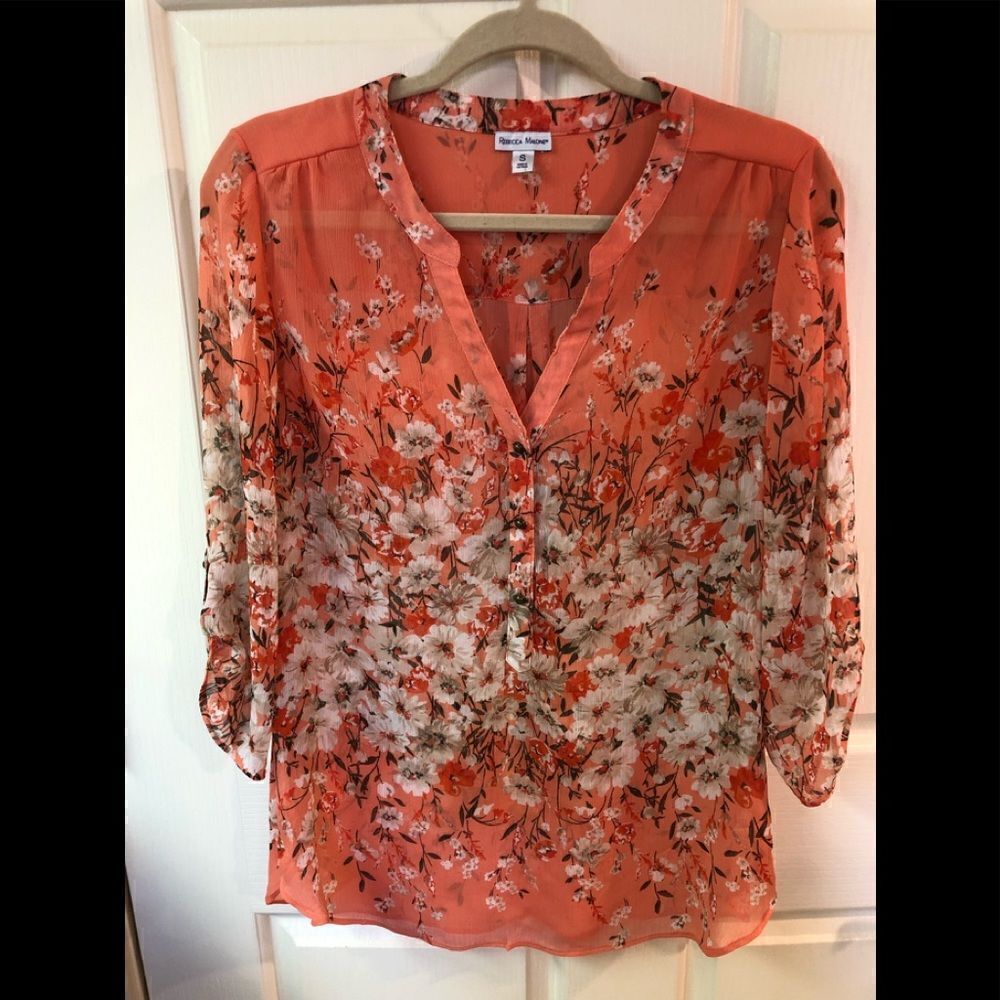 Rebecca Malone floral blouse